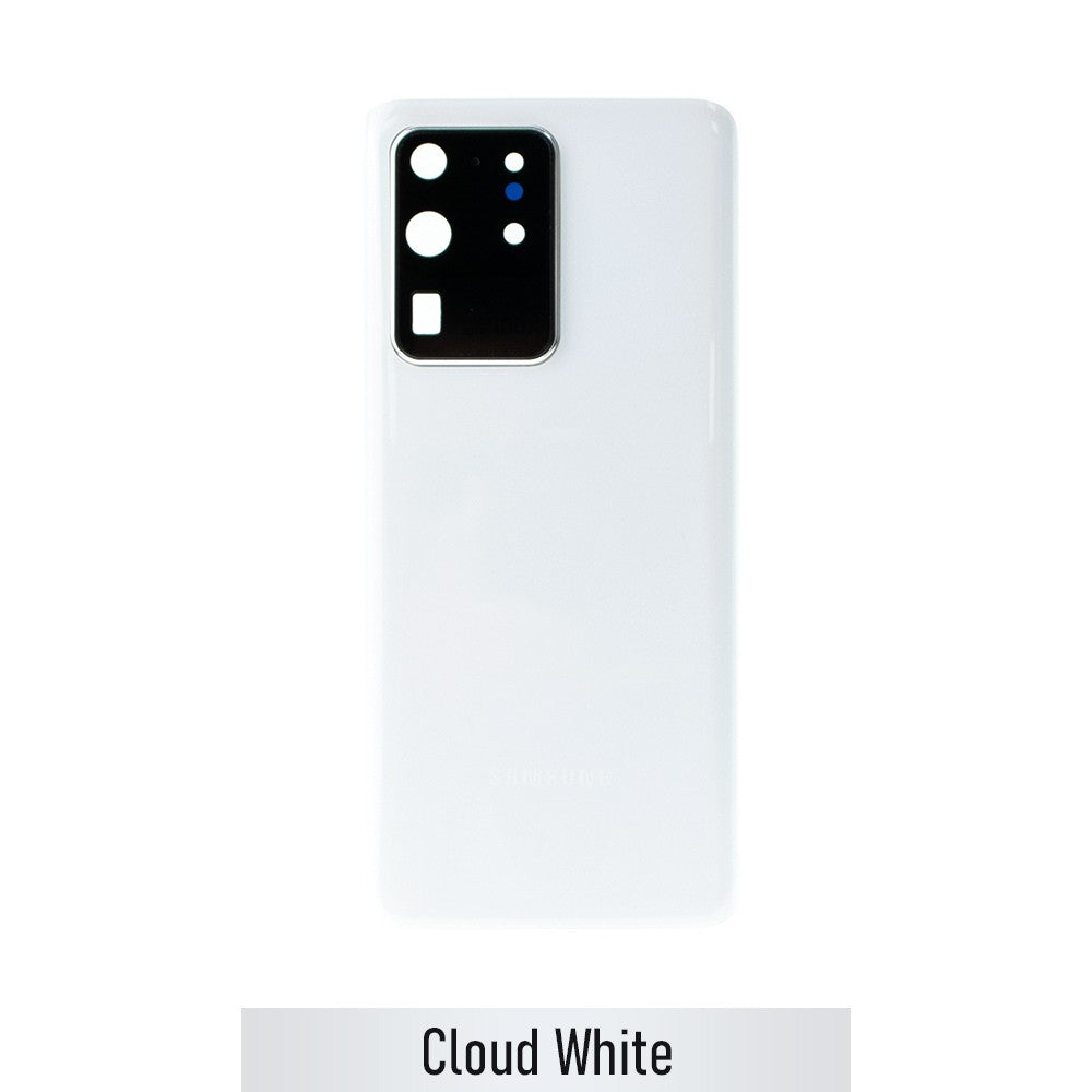 Red Rear Cover Glass For Samsung Galaxy S20 Ultra G988-Cloud White Red Rear Cover Glass For Samsung Galaxy S20 Ultra G988-Cloud White
